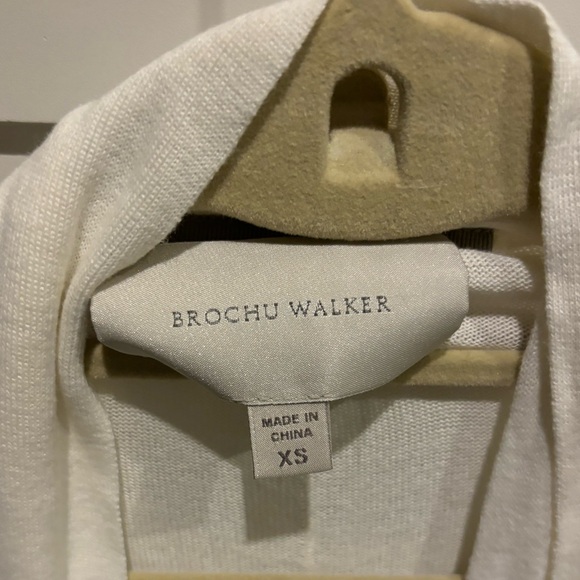 Brochu Walker White Tie Neck sweater - Picture 3 of 5
